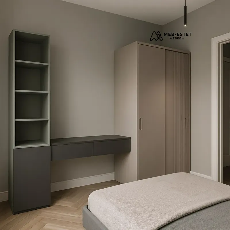 Шкаф купе с рабочей зоной