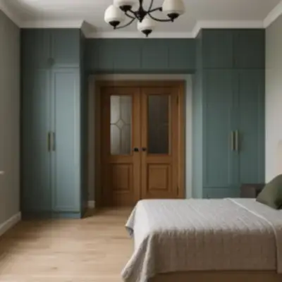 Встроенный шкаф вокруг двери