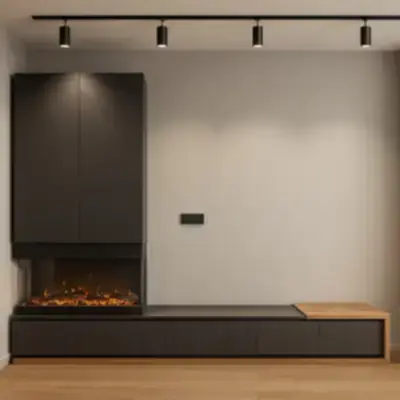 Модульная стенка с камином