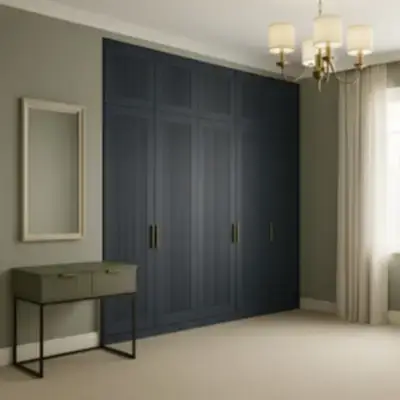 Встроенный шкаф с фрезеровкой