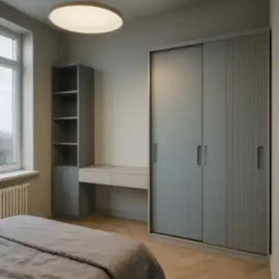 Шкаф купе с рабочей зоной