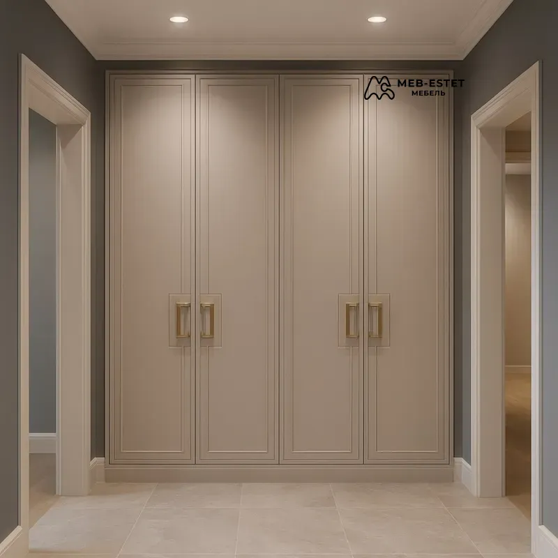 Шкаф Встроенный Неоклассика Кремовый