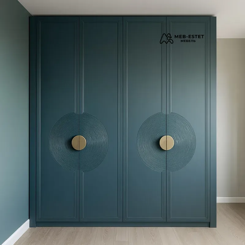 Шкаф фрезерованный зелёный