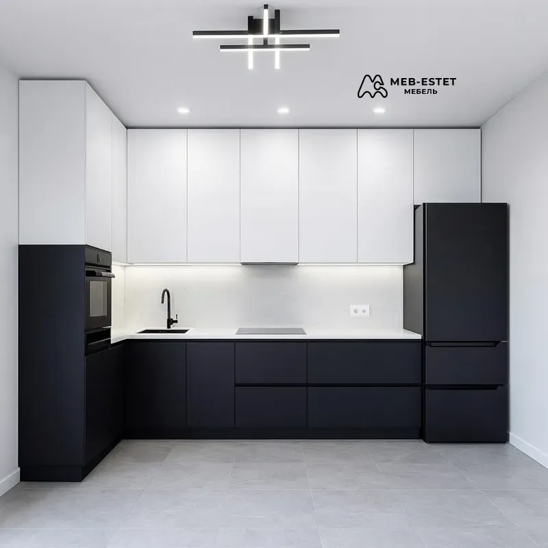 Кухня минимализм угловая