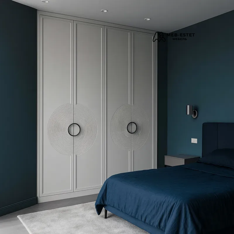 Шкаф встроенный с фрезеровкой