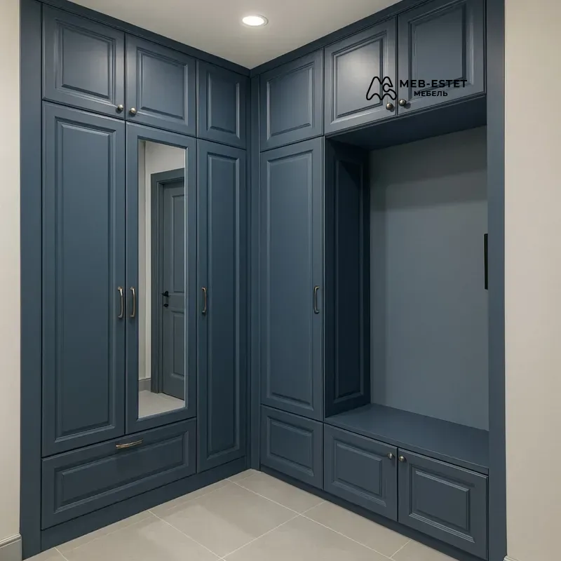 Прихожая синяя на заказ