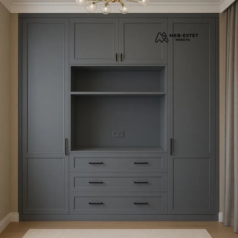 Шкаф встроенный с нишей ТВ