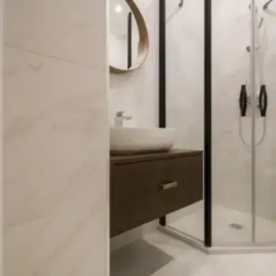 Тумба в ванную из шпона дуба