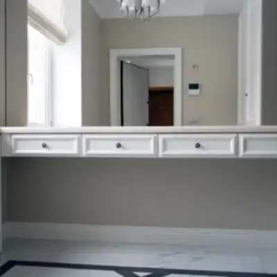 Подвесная тумба в прихожей