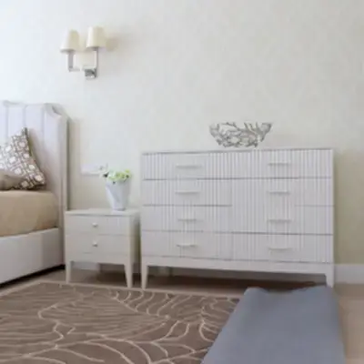 Комод и тумба с фрезеровкой Волны