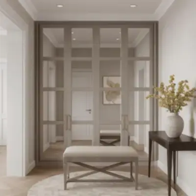 Встроенный шкаф с зеркалами