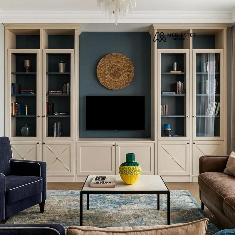 Классическая стенка в гостиную