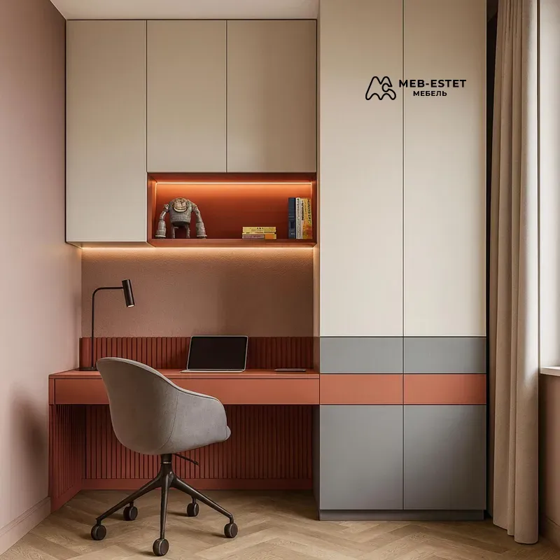 Рабочая зона со шкафом