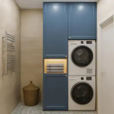 Шкаф-пенал для прачечной