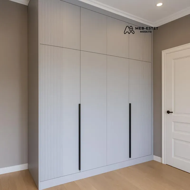 Встроенный шкаф с рейкой