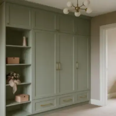 Встроенный шкаф в спальню неоклассика