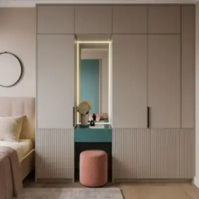 Встроенный шкаф с нишей