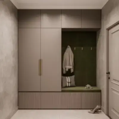 Встроенная прихожая с нишей