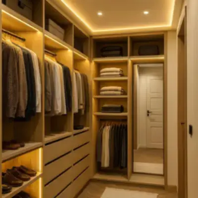 Гардеробная в современном стиле