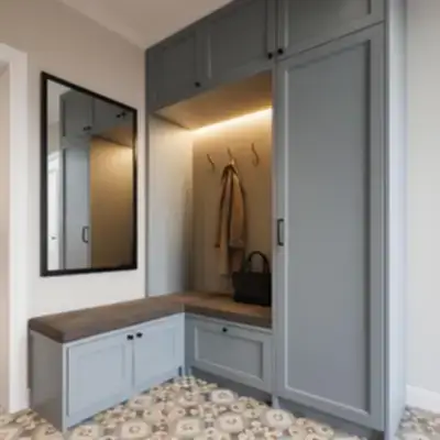 Прихожая с угловым шкафом