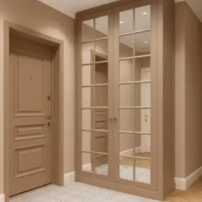 Шкаф в прихожую с зеркалами