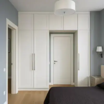 Встроенный шкаф вокруг двери