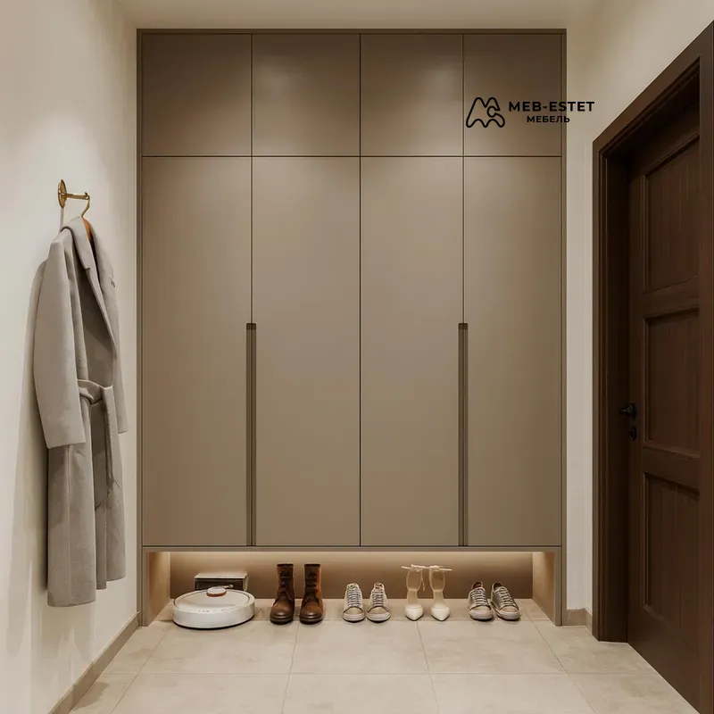 Шкаф Прихожая Встроенный Бежевый
