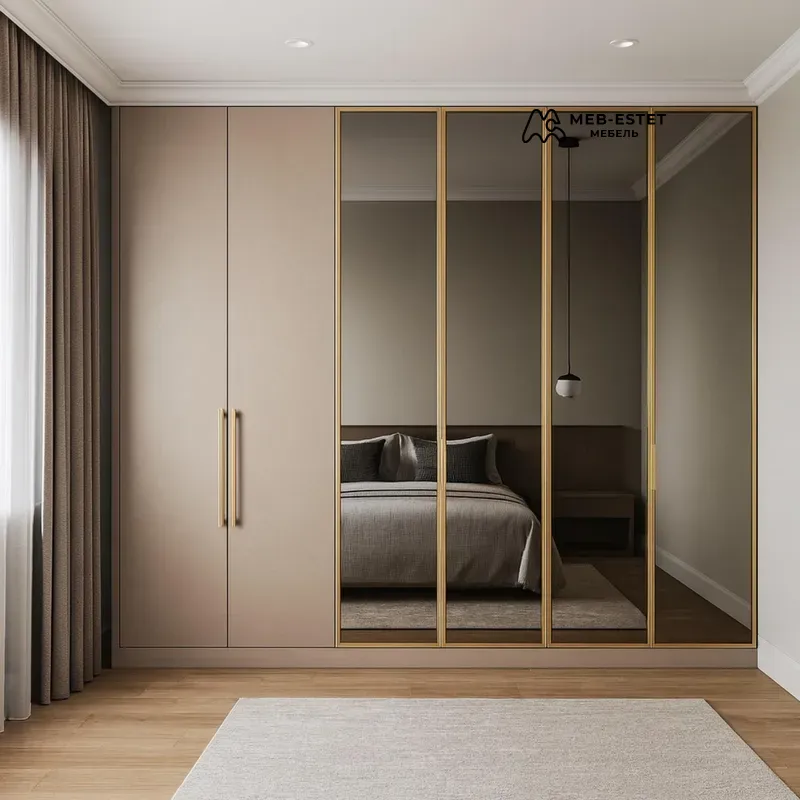 Встроенный шкаф с зеркалами