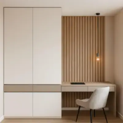 Встроенный шкаф с рабочей зоной