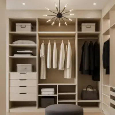 Гардеробная в нише