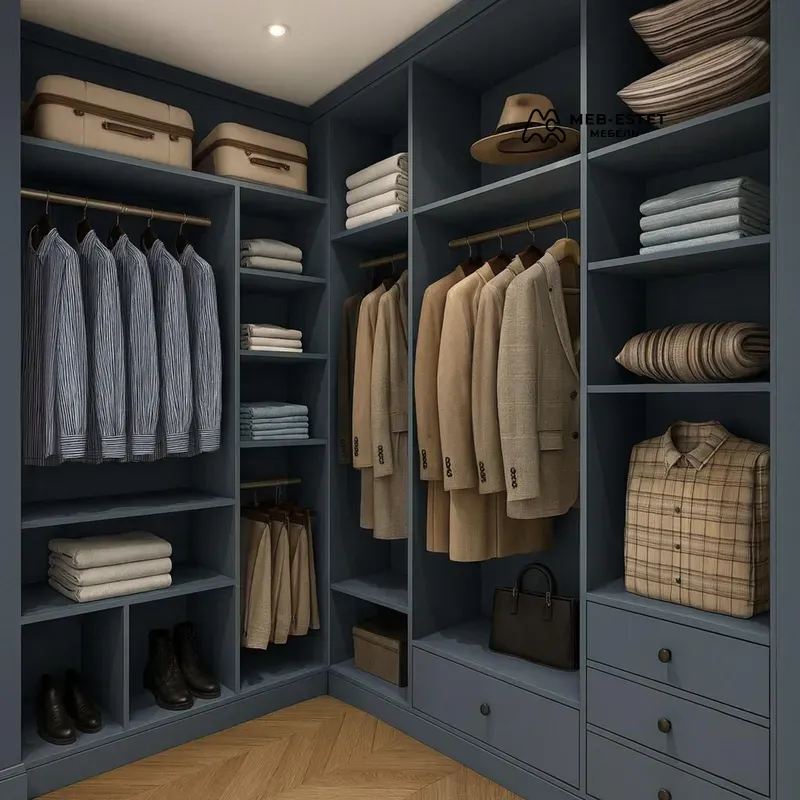 Гардеробная премиум в нишу