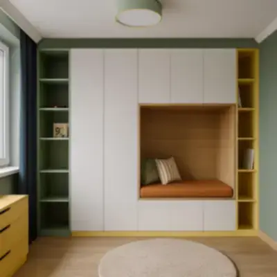 Встроенный шкаф с нишей