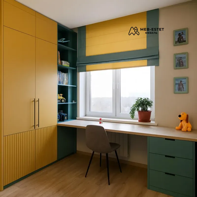 Угловой шкаф рабочая зона