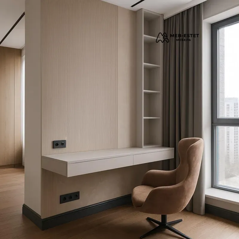 Навесной стол с полками