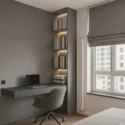 Навесной стол с открытым стеллажом