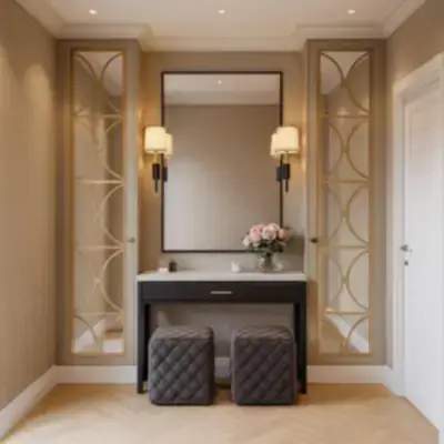 Консоль с зеркалом в прихожую