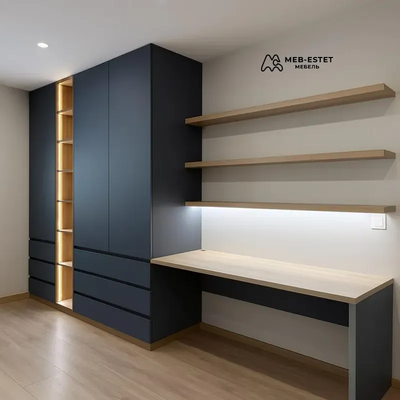 Шкаф рабочая зона с открытыми полками