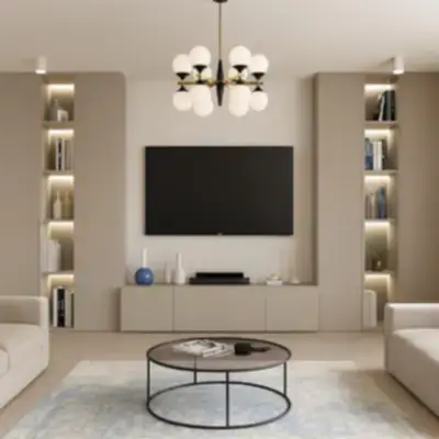 Стенка с нишами и тумбой