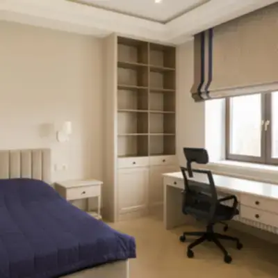 Стеллаж с тумбой и столом