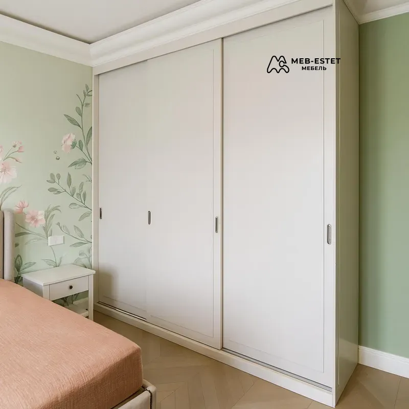 Шкаф купе белый в спальню