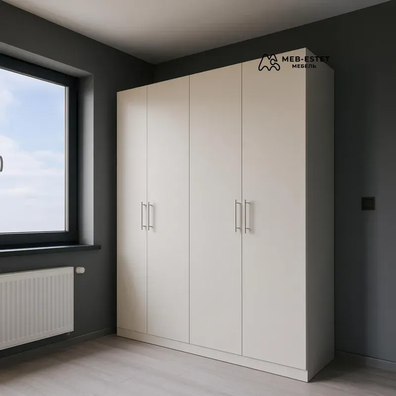 Шкаф кремовый распашной премиум