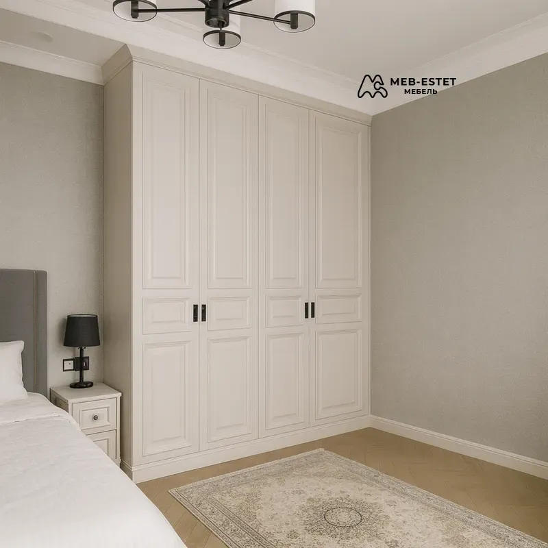 Шкаф распашной кремовый неоклассика