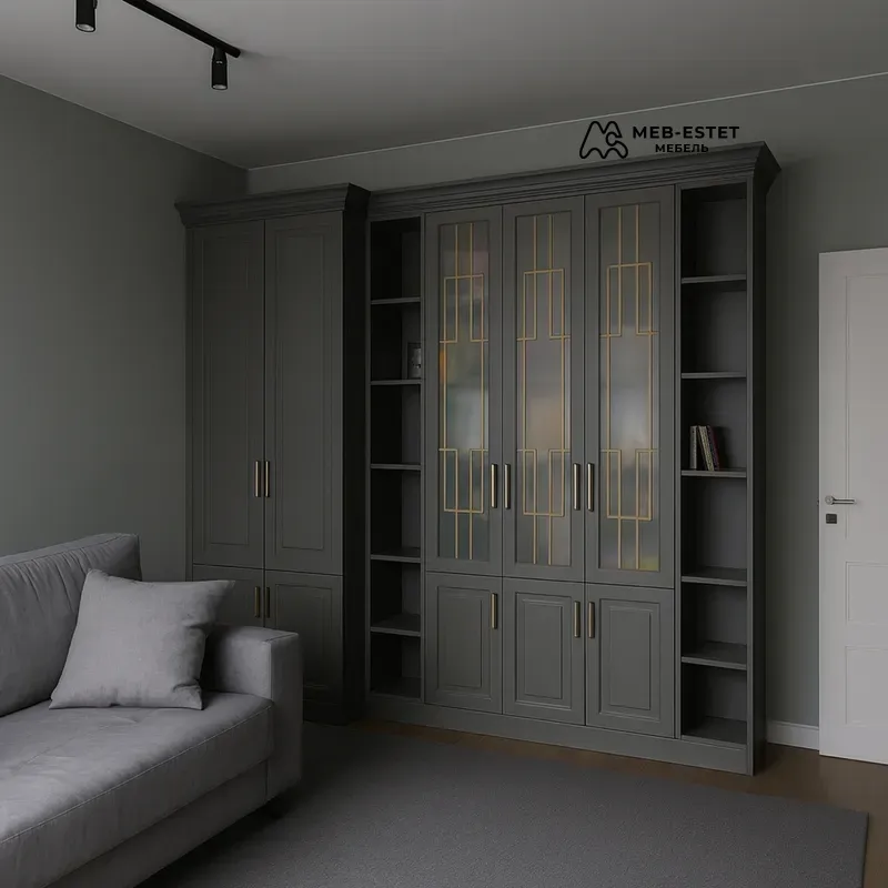 Шкаф витрина в гостиную премиум