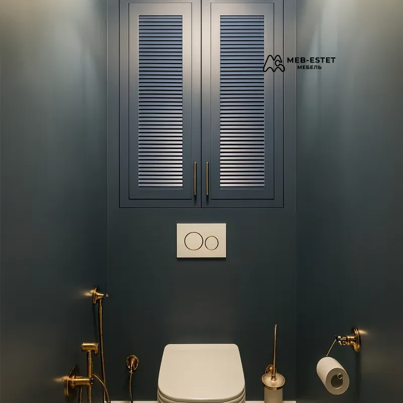Шкаф над унитазом жалюзийный
