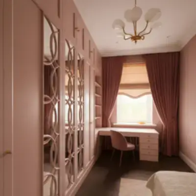 Встроенная гардеробная в спальню