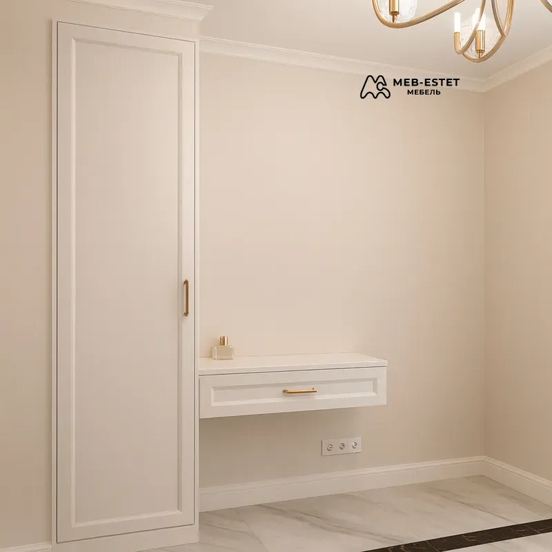 Шкаф консоль прихожая белый