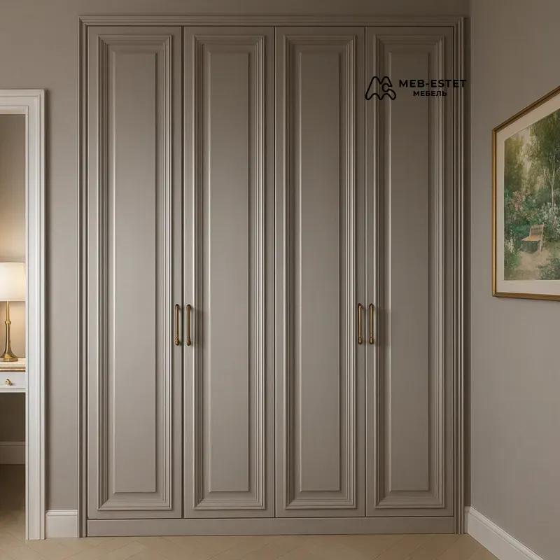 Шкаф неоклассика до потолка