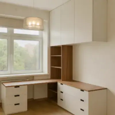 Угловая рабочая зона кабинет