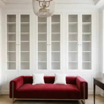 Встроенная витрина в гостиную