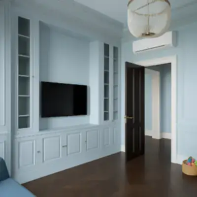 Встроенная стенка под ТВ